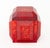 Joyce Francis (American, XX-XXI) "Blood Lotus" Covered Box, reverse carved red acrylic, signed and marked "Blood Lotus /...