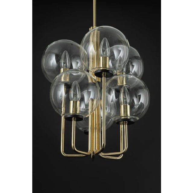 Small Sciolari Style Brass Pendant Light, Germany, 1970s For Sale - Image 6 of 10
