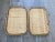 Circa 1970 Rattan & Bamboo Wooden Bottom Tiki Trays – a Pair For Sale In Austin - Image 6 of 13