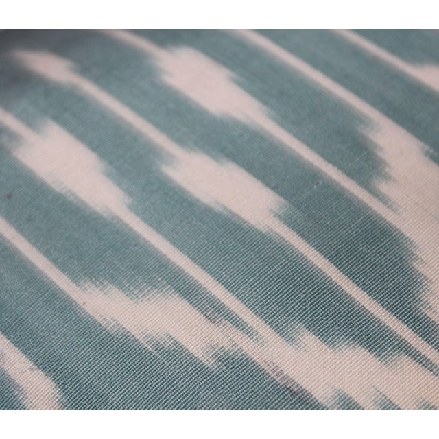 2020s Contemporary Silk Ikat Bohemian Throw Pillow For Sale - Image 5 of 7