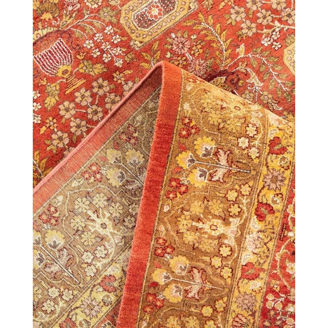 Mogul Collection Hand-Knotted Area Rug - Orange 8' 3" x 10' 4" For Sale In New York - Image 6 of 9