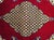 Vintage Persian Qum Area Rug, Hand-Knotted Wool, Geometric Medallion Pattern, 3x5, Red & Navy For Sale - Image 13 of 18