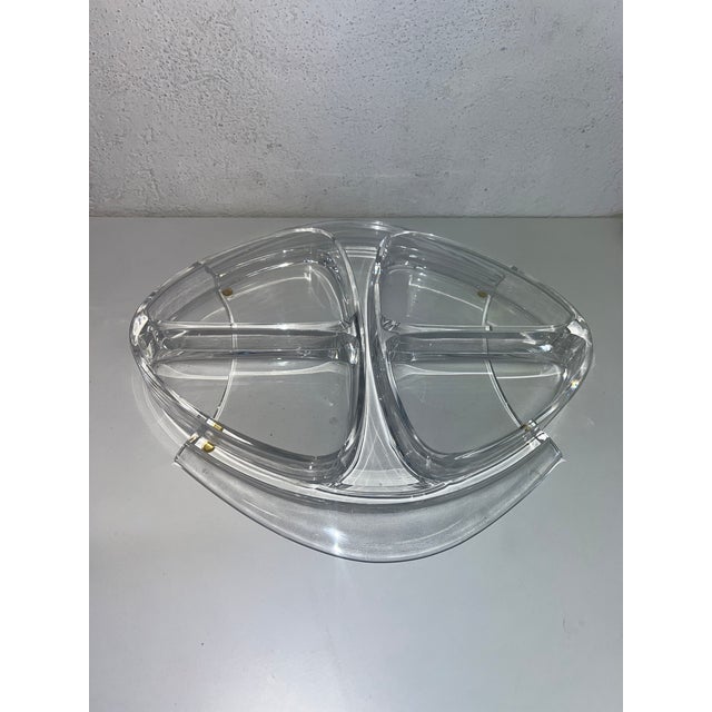 Angelo Mangiarotti Crystal Centerpiece by Angelo Mangiarotti for Colle Vilca, 1980s For Sale - Image 4 of 5