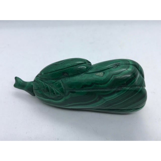 Stone Vintage Malachite Gourd Shape Snuff Bottle For Sale - Image 7 of 12