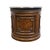 Wood Drexel Furniture Talavera Collection Contemporary Neoclassical Tuscan Style 30" Round Drum Accent Storage End Table W. Granite Top For Sale - Image 7 of 10
