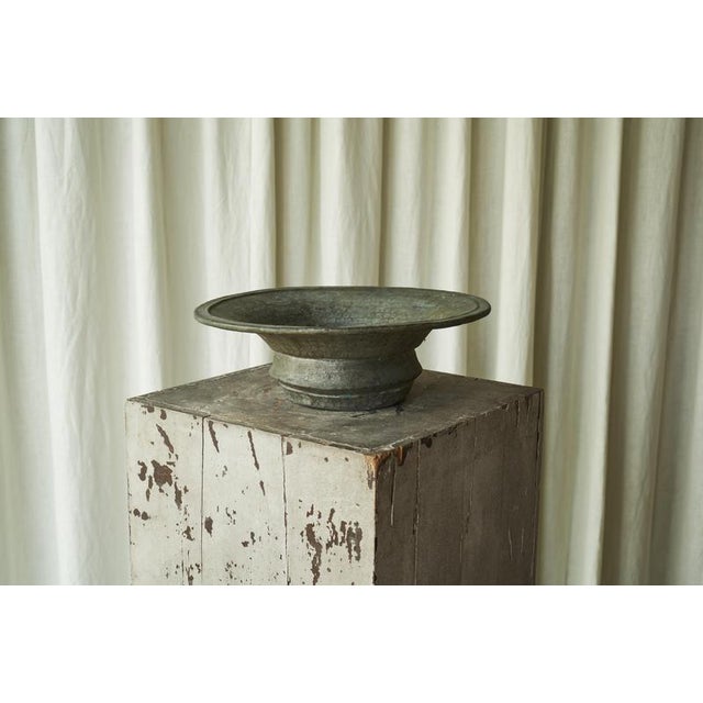 Antique Wabi Sabi Centerpiece in Verdigris Patinated Copper Wonderful antique bowl or centerpiece in verdigris patinated...