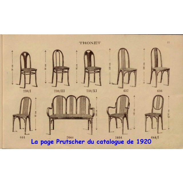 Wood N°A 738 Bistro Chairs from Thonet, 1920, Set of 4 For Sale - Image 7 of 16