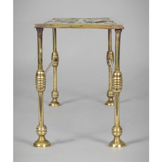 Vintage Brass Trivet For Sale In Boston - Image 6 of 8