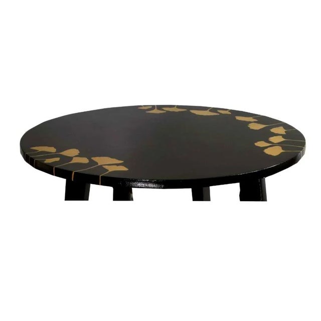 Black Hand Painted Side Table, 1960s For Sale - Image 4 of 5