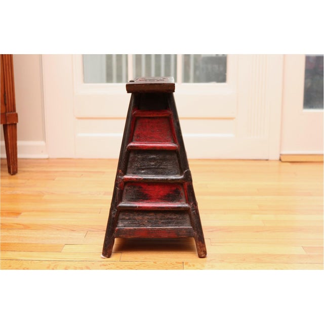 Wood Antique Chinese Barber’s Stool For Sale - Image 7 of 7