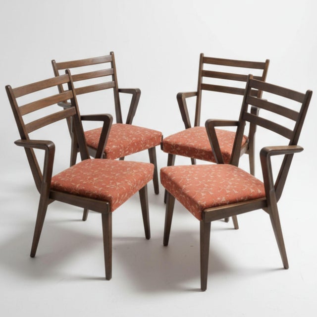 Wood Mid-Century Chairs from Jitona, 1970s, Set of 4 For Sale - Image 7 of 7