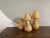 Mid-Century Modern Mushrooms Figures in Burl Walnut, 1960, Set of 3 For Sale - Image 3 of 7