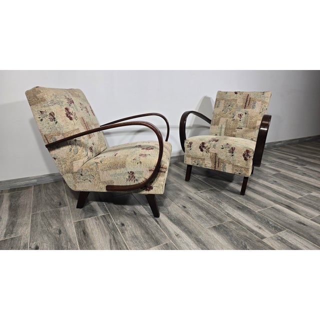 Vintage Armchairs from Jindrich Halabala, 1940s, Set of 2 For Sale - Image 11 of 11