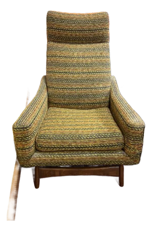 1960s Mid Century Adrian Pearsall Style High Back Lounge Chair