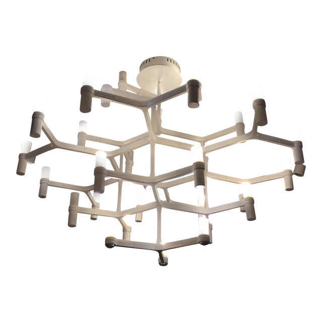 Modern Contemporary White Chandelier Chairish