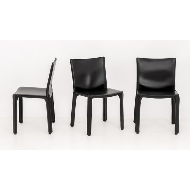 Set of Six Mario Bellini for Cassina "Cab 412" Side Chairs For Sale In New York - Image 6 of 14