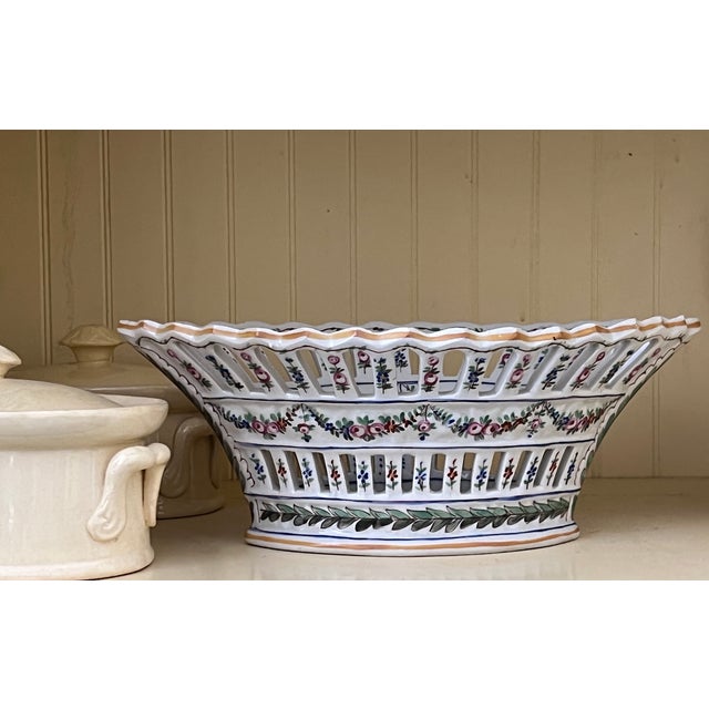 Manufacture de Sevres French Reticulated Bowl by Sevres, C. 1900 For Sale - Image 4 of 16