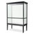 Black Display Cabinet in Wood Veneer and Clear Glass For Sale - Image 4 of 7