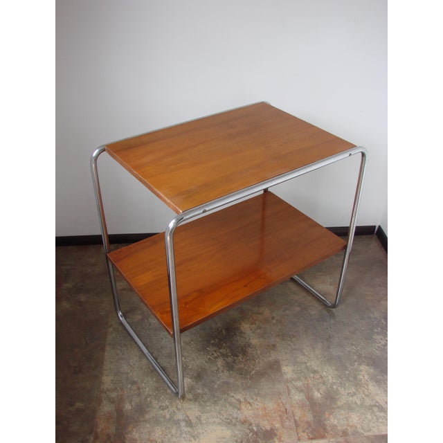 Bauhaus B12 Side Table by Marcel Breuer for Thonet, Czechoslovakia, 1930s For Sale - Image 13 of 16