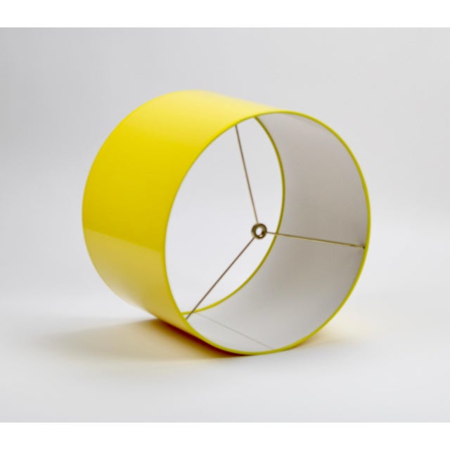 High Gloss Yellow Drum Lamp Shade Chairish