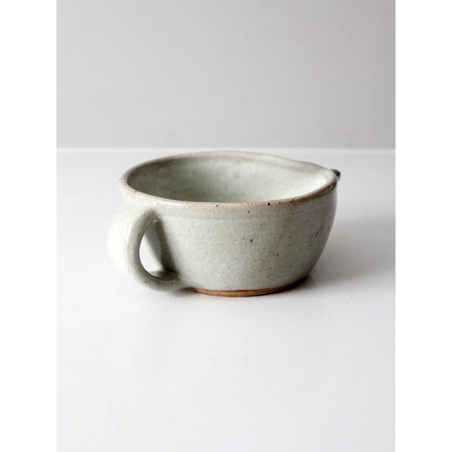 Vintage Studio Pottery Batter Bowl For Sale - Image 4 of 12