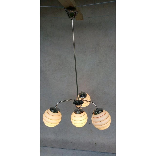 Vintage Art Deco Chandelier For Sale - Image 11 of 18