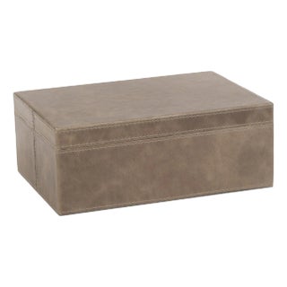 Cameroon Mink Leather Decorative Box, Large For Sale
