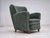 Vintage Danish Lounge Chair in Light Green Furniture Wool, 1960s For Sale - Image 4 of 18