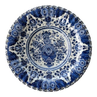 1970s Hand Painted Dutch Platter For Sale