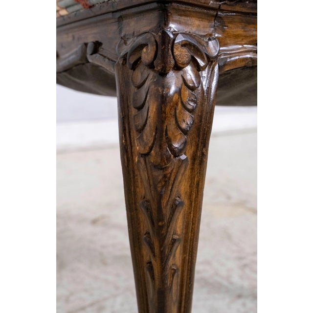 Edit 1960s Set of 8 French Style Ornate Carved Dining Room Chairs For Sale - Image 17 of 18