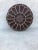Brown Moroccan Leather Pouf Cover For Sale - Image 9 of 9
