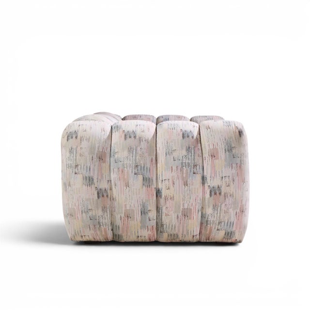 Gray Jay Spectre Channeled Postmodern Sofa Loveseat For Sale - Image 8 of 10