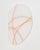 Peach Contemporary Abstract Cast Acrylic and Spray Paint "Shield Iii" by Tom Henderson For Sale - Image 8 of 9