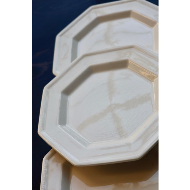 Vintage Octagonal Beaded Dessert Plates from Johnson Brothers, 1980s, Set of 6 For Sale - Image 4 of 8