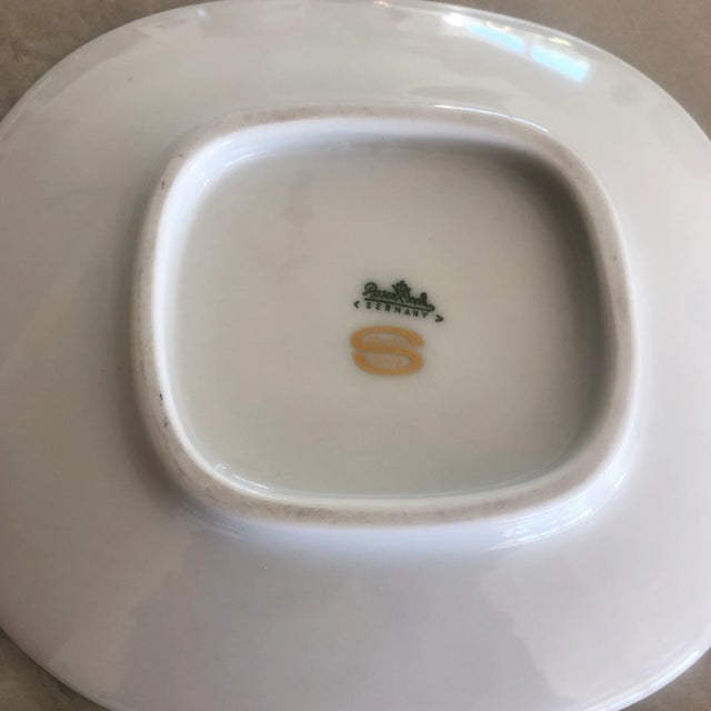 Contemporary Vintage Black, White and Gold Rosenthal Peynet Porcelain Dish Featuring Floating Photographer For Sale - Image 3 of 4