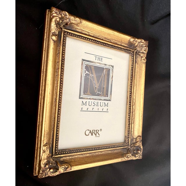 Vintage Carr Museum Series Ornate Giltwood Style Photo Frame 4 X 5 Opening. For Sale - Image 10 of 14