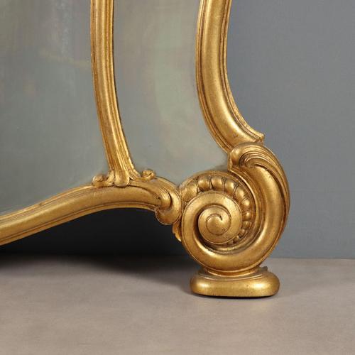 Carved and Gilded Style Mirror For Sale - Image 9 of 11