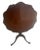 Late 20th Century Vintage Weiman Chippendale Style Mahogany Pie Crust Tilt Top Accent Table For Sale In Naples, FL - Image 6 of 6