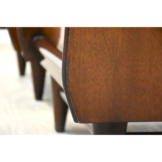 1960s Mahogany Mid Century Nightstands - a Pair For Sale In Boston - Image 6 of 9