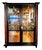 Black Lacquered Display Bookcase, 1940s For Sale