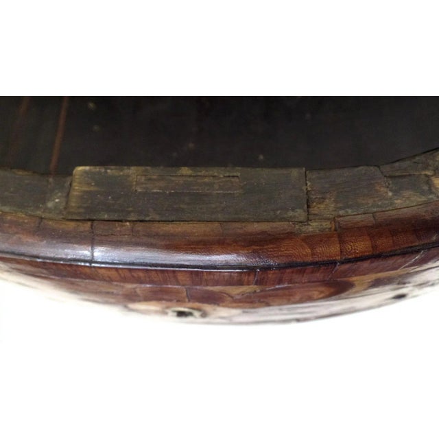 Brown Italian Inlaid Marble Top Commode c 1800 For Sale - Image 8 of 10