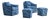 Pair Sam Moore Hooker Furniture Swivel Chairs & Ottomans For Sale