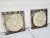 1980s 1980s Vintage Pair of Square Iron Framed Terracotta Relief Botanical Medallion Wall Hangings For Sale - Image 5 of 12