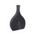 Kenneth Ludwig Chicago Black Onion Tapered Low Ceramic Vase For Sale - Image 4 of 11