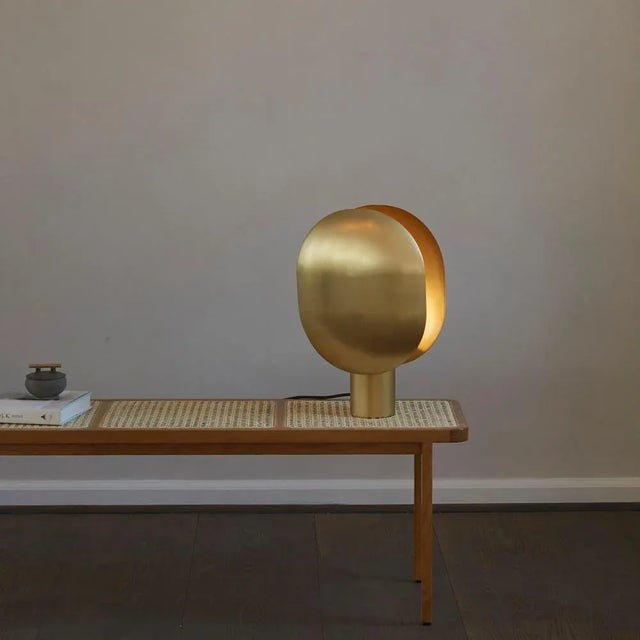 Not Yet Made - Made To Order Oxidized Metal Clam Table Lamp by 101 Copenhagen For Sale - Image 5 of 6