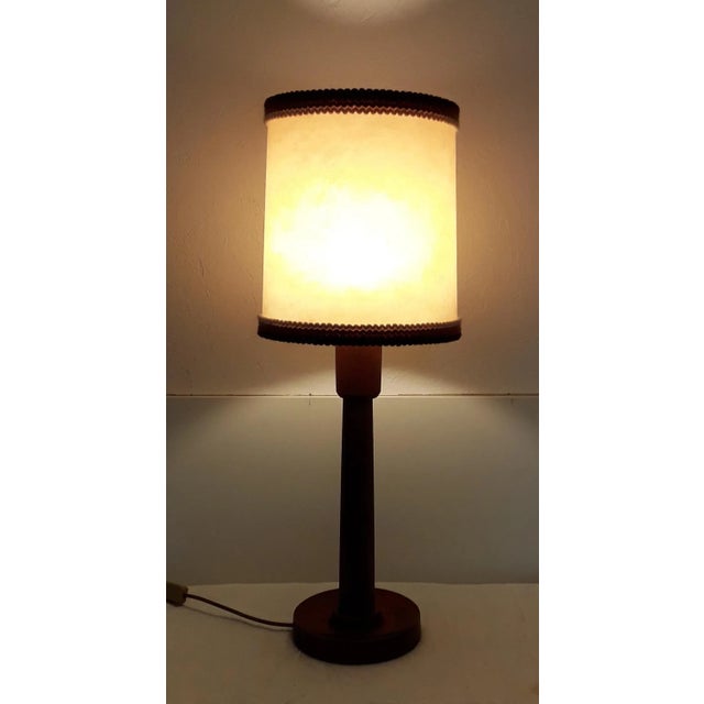 1970s Solid Teak Table Lamp, 1970s For Sale - Image 5 of 7