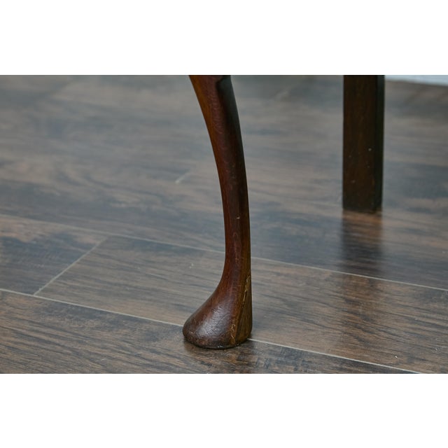 English 19th Century Two-Toned Oak Server with Drawers and Carved Apron For Sale - Image 9 of 12
