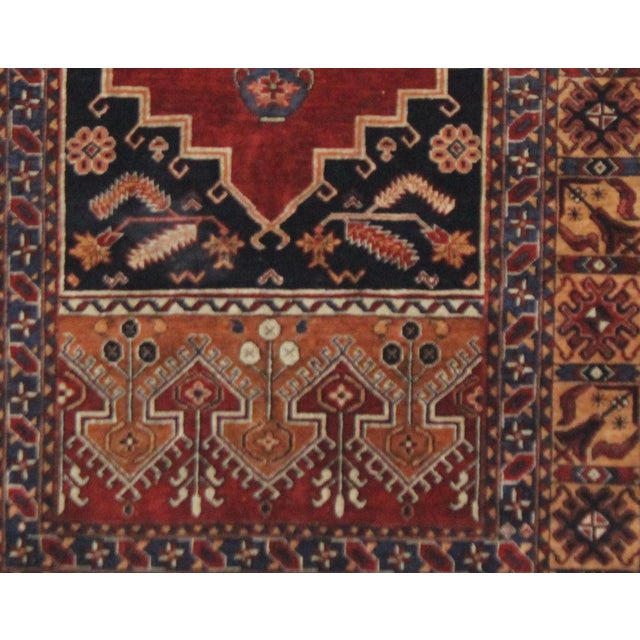 1900s Hand Knotted Fine Silk Rug - 3′ × 4′6″ For Sale - Image 4 of 5