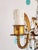 Vintage Gilt Metal Italian Chandelier With Blue Opaline Crystals For Sale - Image 11 of 12