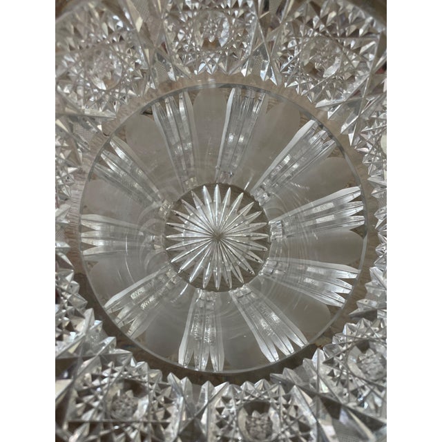 Mid-Century Modern Cut Crystal Vase, 1950s For Sale - Image 3 of 10